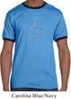 Mens Yoga Shirt Namaste Lotus Pose Ringer Tee T-Shirt