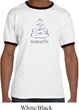 Mens Yoga Shirt Namaste Lotus Pose Ringer Tee T-Shirt