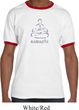 Mens Yoga Shirt Namaste Lotus Pose Ringer Tee T-Shirt