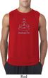 Mens Yoga Shirt Namaste Lotus Pose Sleeveless Tee T-Shirt