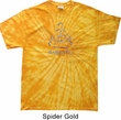 Mens Yoga Shirt Namaste Lotus Pose Spider Tie Dye Tee T-shirt
