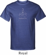 Mens Yoga Shirt Namaste Lotus Pose Tall Tee T-Shirt