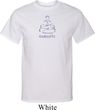Mens Yoga Shirt Namaste Lotus Pose Tall Tee T-Shirt