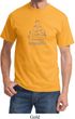 Mens Yoga Shirt Namaste Lotus Pose Tee T-Shirt