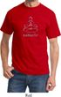 Mens Yoga Shirt Namaste Lotus Pose Tee T-Shirt