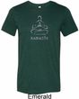 Mens Yoga Shirt Namaste Lotus Pose Tri Blend Crewneck Tee T-Shirt