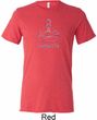 Mens Yoga Shirt Namaste Lotus Pose Tri Blend Crewneck Tee T-Shirt