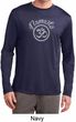 Mens Yoga Shirt Namaste Om Dry Wicking Long Sleeve