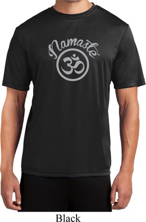 Mens Yoga Shirt Namaste Om Moisture Wicking Tee