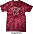 Mens Yoga Shirt Namaste Om Spider Tie Dye Tee T-shirt