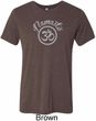 Mens Yoga Shirt Namaste Om Tri Blend Crewneck Shirt