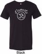 Mens Yoga Shirt Namaste Om Tri Blend Crewneck Shirt