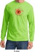 Mens Yoga Shirt Ohm Sun Long Sleeve Tee T-Shirt