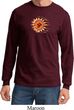 Mens Yoga Shirt Ohm Sun Long Sleeve Tee T-Shirt
