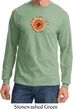 Mens Yoga Shirt Ohm Sun Long Sleeve Tee T-Shirt