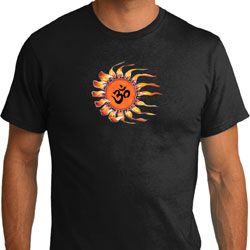 Mens Yoga Shirt Ohm Sun Organic Tee T-Shirt