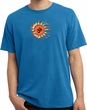 Mens Yoga Shirt Ohm Sun Pigment Dyed Tee T-Shirt
