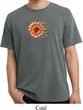 Mens Yoga Shirt Ohm Sun Pigment Dyed Tee T-Shirt