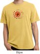 Mens Yoga Shirt Ohm Sun Pigment Dyed Tee T-Shirt