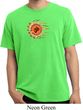 Mens Yoga Shirt Ohm Sun Pigment Dyed Tee T-Shirt