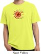 Mens Yoga Shirt Ohm Sun Pigment Dyed Tee T-Shirt