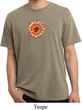 Mens Yoga Shirt Ohm Sun Pigment Dyed Tee T-Shirt