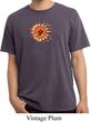 Mens Yoga Shirt Ohm Sun Pigment Dyed Tee T-Shirt