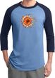 Mens Yoga Shirt Ohm Sun Raglan Tee T-Shirt