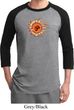 Mens Yoga Shirt Ohm Sun Raglan Tee T-Shirt