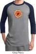 Mens Yoga Shirt Ohm Sun Raglan Tee T-Shirt