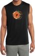 Mens Yoga Shirt Ohm Sun Sleeveless Moisture Wicking Tee