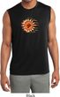 Mens Yoga Shirt Ohm Sun Sleeveless Moisture Wicking Tee