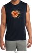 Mens Yoga Shirt Ohm Sun Sleeveless Moisture Wicking Tee