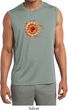 Mens Yoga Shirt Ohm Sun Sleeveless Moisture Wicking Tee