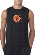 Mens Yoga Shirt Ohm Sun Sleeveless Tee T-Shirt