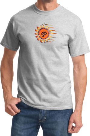 Mens Yoga Shirt Ohm Sun Tee T-Shirt