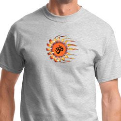 Mens Yoga Shirt Ohm Sun Tee T-Shirt