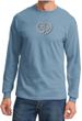 Mens Yoga Shirt OM Heart Long Sleeve Tee T-Shirt