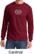 Mens Yoga Shirt OM Heart Long Sleeve Tee T-Shirt