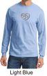 Mens Yoga Shirt OM Heart Long Sleeve Tee T-Shirt