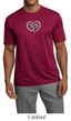 Mens Yoga Shirt OM Heart Moisture Wicking Tee T-Shirt