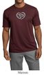 Mens Yoga Shirt OM Heart Moisture Wicking Tee T-Shirt