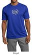Mens Yoga Shirt OM Heart Moisture Wicking Tee T-Shirt