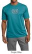 Mens Yoga Shirt OM Heart Moisture Wicking Tee T-Shirt