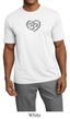 Mens Yoga Shirt OM Heart Moisture Wicking Tee T-Shirt