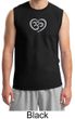Mens Yoga Shirt OM Heart Muscle Tee T-Shirt