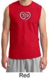 Mens Yoga Shirt OM Heart Muscle Tee T-Shirt