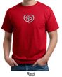 Mens Yoga Shirt OM Heart Organic Tee T-Shirt