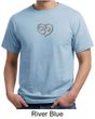 Mens Yoga Shirt OM Heart Organic Tee T-Shirt