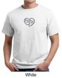 Mens Yoga Shirt OM Heart Organic Tee T-Shirt